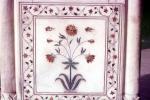ornate Flower, Marble, opulent, Red Fort, Delhi, CAIV02P15_03