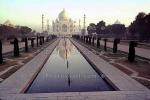 Taj Mahal, minaret, reflecting pool, pond, CAIV03P02_02