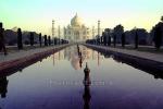Taj Mahal, minaret, reflecting pool, pond, CAIV03P02_03