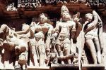 Erotic Carvings, Khajuraho, Madhya Pradesh, Temple, India, CAIV03P05_18