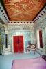 Inside, Interior, Door, Tile Ceiling, ornate walls, bedroom, opulant, Junagarth Fort, Bikaner, CAIV03P13_09