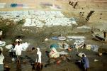 People, Ganges River, shore, washing clothes, Varanasi, Benares
