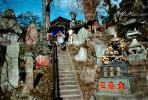 steps, stairs, dragon, path, small shrines, dragon statue, Narita