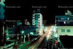 Highrise Buildings, shops, night, nighttime, Ginza District, Tokyo, CAJV01P04_09.0628