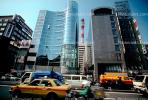 Shinjuku, Cars, Taxi Cabs, Traffic, street, Glass Buildings