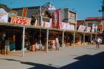 Shops, stores, building, food market, Sasebo Saga, 1950s