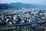 cityscape, buildings, highway, mountains, Kobe