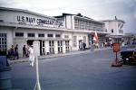 U.S. Navy Commisary Store, building, Yokohama, June 1960, 1960s
