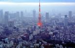 Tokyo Tower, Tokyo Skyline, buildings, hazy, CAJV05P13_13