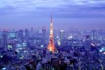 Tokyo Tower, Tokyo Skyline, buildings, hazy, CAJV05P13_15