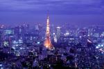 Tokyo Tower, Tokyo Skyline, buildings, hazy, CAJV05P13_16