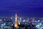 Tokyo Tower, Skyline, buildings