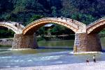 Kintai Bridge, Nishiki River, Kikkou Park, Iwakuni, Yamaguchi Prefecture, Japan, Wooden Arch Bridge, CAJV06P06_05B