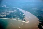 river mouth, Straits of Malacca, confluence, ocean, mud, mixing, Kuala Lumpur, 1950s