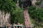 Batu Caves, Stairs, Hindu shrine, Batumalai Sri Subramaniar Swamy Devasthanam, CAMV01P05_01B