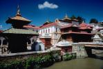 Buildings, Pagoda, River, Bridge, Kathmandu, CANV01P01_16.0630