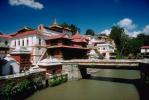 Buildings, River, Bridge, Kathmandu