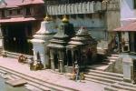 River, Steps, Buildings, Altar, small shrine, Kathmandu, CANV01P02_07B