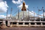 Stupa Boudhanath, Dome, Flags, Kathmandu, Sacred Place, Buddhist Shrine, temple, building, CANV01P03_03.0630