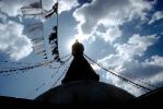 Stupa Boudhanath, Dome, Flags, Kathmandu, Sacred Place, Buddhist Shrine, temple, building, CANV01P03_07.0630