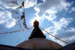 Stupa Boudhanath, Dome, Flags, Kathmandu, Sacred Place, Buddhist Shrine, temple, building, CANV01P03_08.0630
