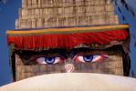 Buddha's Eyes, Stupa Boudhanath, Kathmandu, Sacred Place, Buddhist Shrine, temple, building, CANV01P04_08.0630