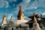 Swayambhunath Stupa, Dome, Kathmandu, Sacred Place, Buddhist Shrine, temple, building