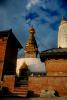 Swayambhunath Stupa, Statue, Sacred Place, Kathmandu, Buddhist Shrine, temple, building