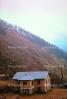 Building, trees, hillside, Shin Gompa, Himalayan Mountains, CANV01P12_01.0631