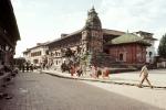 Temple, Building, Street, Coblestone, Kathmandu, CANV01P12_13