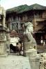 Statue, Brahma Bull, Buildings, Kathmandu, CANV01P12_15