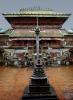 Pagoda, Holy Shrine in the Rain, Kathmandu, CANV01P12_17.0631
