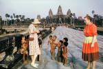 Ankor Wat, Children, Tourists, Women, CAOV01P02_11