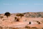 Desert, lone tree, well, road, Saudi Arabia, CAPV01P13_08.0631