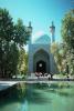 Jameh Mosque, J meh Mosque of Isfah n, Esfahan, landmark, pond, water, trees, CARV01P05_19.3340