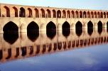 Water, Reflection, Esfaha, Bridge-of-33-arches, Zayandeh River, Isfahan, CARV02P02_08