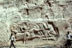 bar-Relief sculpture, Naqsh-e Rustam, Necropolis, Marvdasht cultural complex, Landmark, Fars province, Iran, CARV02P15_11