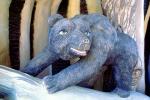 Bear sculpture, resort, Kish Island, Hormozgan Province, Persian Gulf, CARV03P07_08