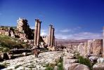 Columns, ruins, Jerash, Gerasa of Antiquity, Greco-Roman city of Gerasa, Jordan