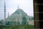 Mosque, Minaret, landmark, Istanbul, 1950s