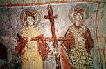 Fresco, cross, wall painting, Cappadocia (Kapadokya)