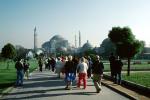 Mosque, Minaret, Building, Hagia Sophia, Istanbul, CAUV02P02_01