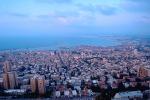 Harbor, port, skyline, buildings, cityscape, Mediterranean Sea, Haifa, CAZV01P06_11.3340