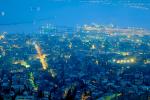 Port, Harbor, city, buildings, breakwater, Mediterranean Sea, Haifa, Dusk, Dawn, Twilight, CAZV01P06_18.3340