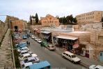Parked Cars, Shops, Stores, Buildings, The Old City Jerusalem, CAZV02P03_18
