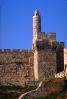 The Tower of David, Old City Jerusalem, Brick Tower, Parapet, Wall, CAZV02P07_06