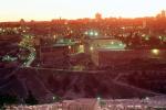 Evening, dusk, sunset, buildings, hillside, The Old City, Jerusalem, CAZV02P15_10