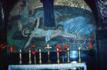 Jesus Christ, Altar, candles, tilework, Church of Nativity, Bethlehem, CAZV03P12_12