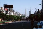 Obelisco de Buenos Aires, Obelisk, Street, Landmark, Plaza de la Rep?blica, (Republic Square), Buenos Aires, CBAV01P04_05