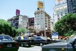 Taxi Cabs, Buildings, Cars, automobile, vehicles, Traffic Jam, Buenos Aires